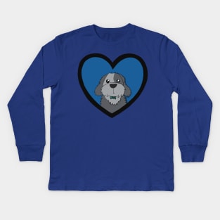 Shaggy Floof Love Kids Long Sleeve T-Shirt